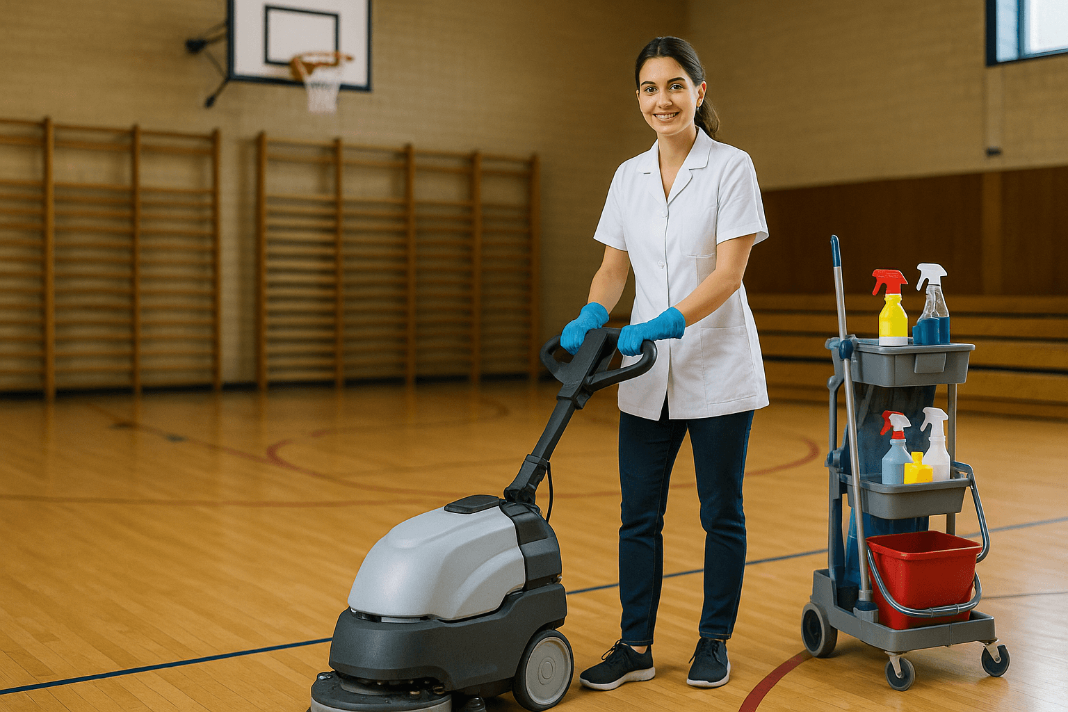 Nettoyage gymnase périscolaire